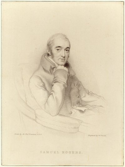 Samuel Rogers, inciso da William Finden da Thomas Lawrence